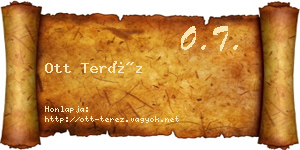 Ott Teréz névjegykártya